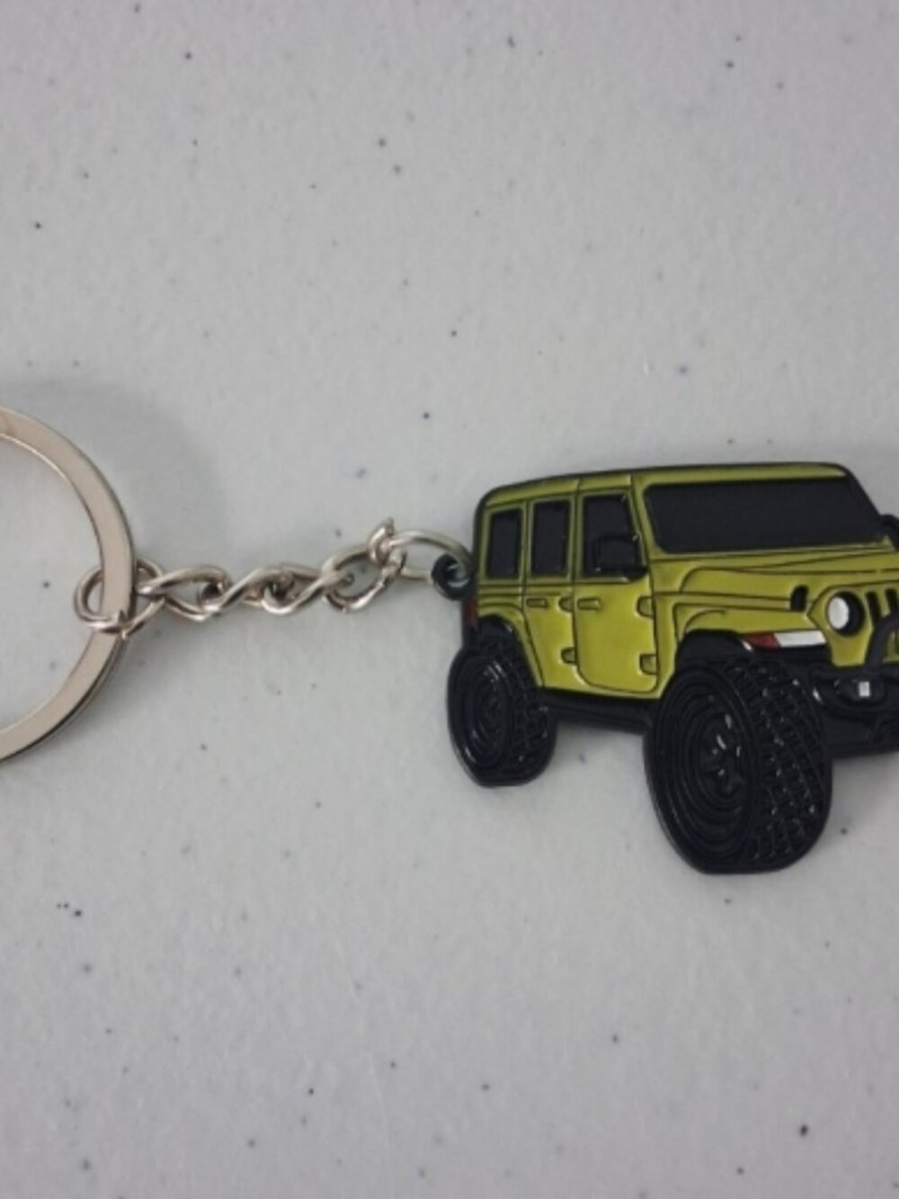New Jeep Wrangler Metal 2-sided Keychain